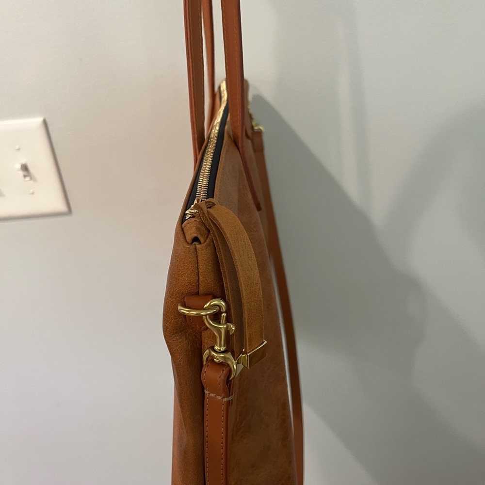 K. Slade American Made Leather Carryall Tote - Picture 9 of 16